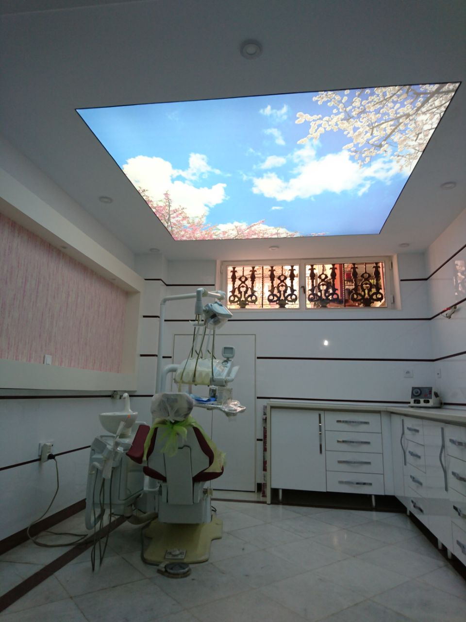 نمونه کار سقف کشسان مطب
